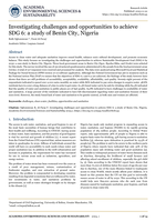 Investigating challenges and opportunities to achieve SDG 6: a study of Benin City, Nigeria