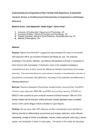 Understanding the complexities of non-familial child abductions: a systematic literature review on the behavioural characteristics of acquaintance and stranger abductors.