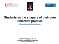 ePDP: How we have learned to acknowledge that students are the shapers of their own reflective practice