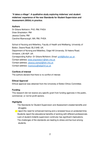 “It takes a village”: A qualitative study exploring midwives’ and student midwives’ experience of the new Standards for Student Supervision and Assessment (SSSA) in practice
