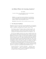 An Ethical Waiver for Learning Analytics?