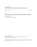 Assessing assessment at The University of Bolton