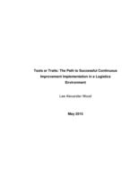 Tools or traits : the path to successful continuous improvement implementation in a logistics environment