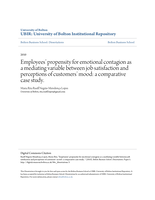 Employees? propensity for emotional contagion as a mediating variable between job satisfaction and perceptions of customers? mood: a comparative case study.