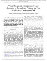Virtual placements management process supported by technology: proposal and first results of the semester of code