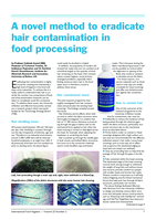 A novel method to eradicate hair contamination in food processing
