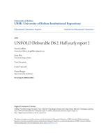 UNFOLD Deliverable D6.2. Half yearly report 2