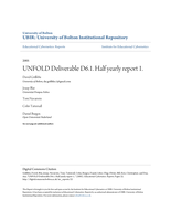 UNFOLD Deliverable D6.1.  Half yearly report 1