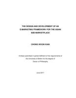 The design and development of an e-marketing framework for the Asian B2B market place