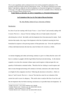 Trade marks as adwords: an aid to competition or a potential infringement? An evaluation of the Law in the light of recent decisions
