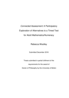 Connected assessment : A participatory exploration of alternatives to a timed test for adult mathematics/numeracy