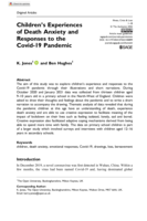 Children's experiences of death anxiety and responses to the Covid-19 pandemic