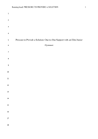 Pressure to provide a solution: one-to-one support with an elite junior gymnast