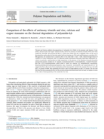 Comparison of the effects of antimony trioxide and zinc, calcium and copper stannates on the thermal degradation of polyamide-6,6