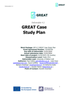 GREAT Case Study Plan. Deliverable 4.2
