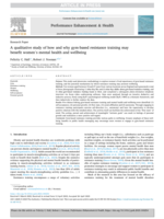 A qualitative study of how and why gym-based resistance training may benefit women's mental health and wellbeing