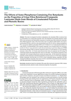 The effects of some phosphorus-containing fire retardants on the properties of glass fibre-reinforced composite laminates made from blends of unsaturated polyester and phenolic resins