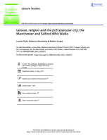 Leisure, religion and the (Infra)secular city: the Manchester and Salford Whit Walks