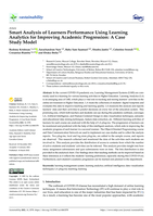 Smart analysis of learners performance using learning analytics for improving academic progression: A case study model