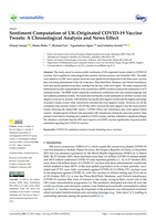 Sentiment computation of UK-originated COVID-19 vaccine tweets: a chronological analysis and news effect