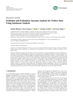 Evolution and evaluation: sarcasm analysis for Twitter data using sentiment analysis