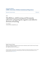Mindfulness, adult learning and therapeutic education: integrating the cognitive and affective domains of learning