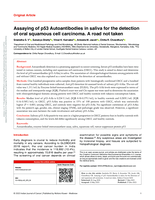 Assaying of p53 Autoantibodies in saliva for the detection of oral squamous cell carcinoma. A road not taken