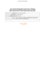 Juror decision-making within domestic sex trafficking cases: do pre-trial attitudes, gender, culture, and right-wing authoritarianism predict believability assessments?
