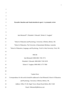 Executive function and visual attention in sport: a systematic review