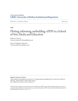 Piloting, informing, embedding: ePDP in a School of Arts, Media and Education