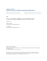 Can nanotubes display auxetic behaviour?