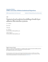 Numerical and analytical modelling of multi-layer adhesive-film interface systems