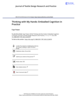 Thinking with My Hands: Embodied Cognition in Practice