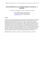 Developments in flame retardant textiles
