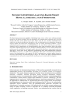 Secure supervised learning-based smart home authentication framework